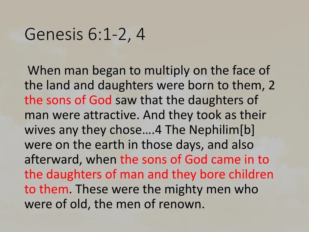 genesis 6 1 2 4