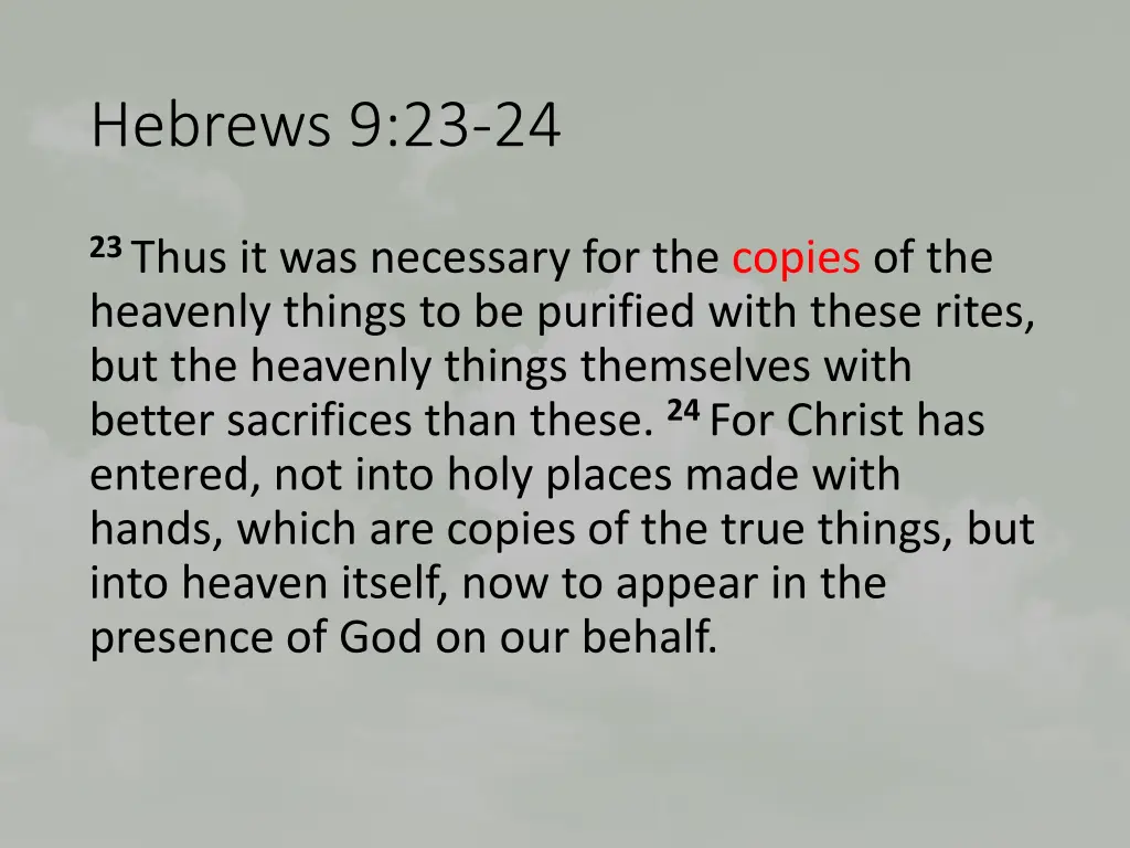 hebrews 9 23 24