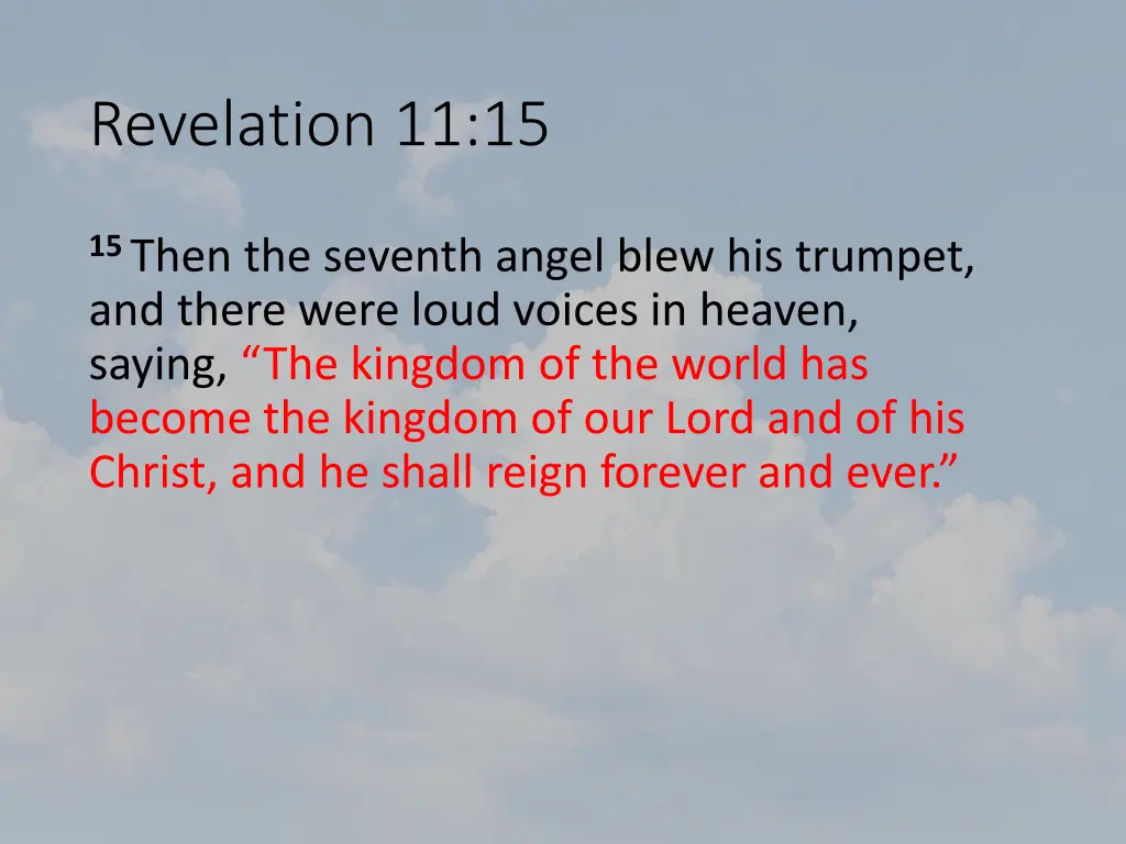 revelation 11 15 1