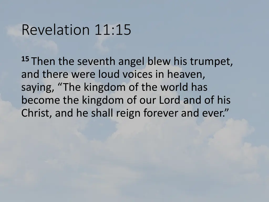 revelation 11 15