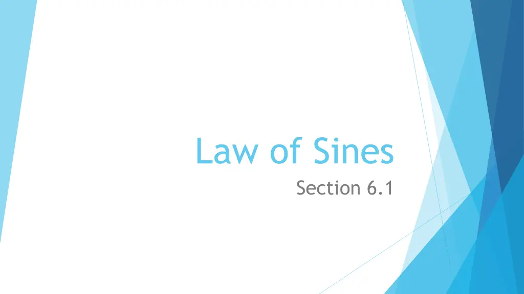 law of sines