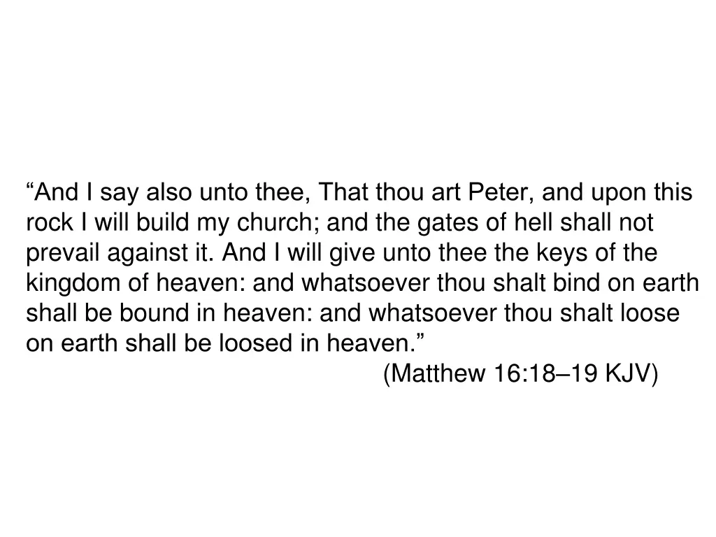 and i say also unto thee that thou art peter