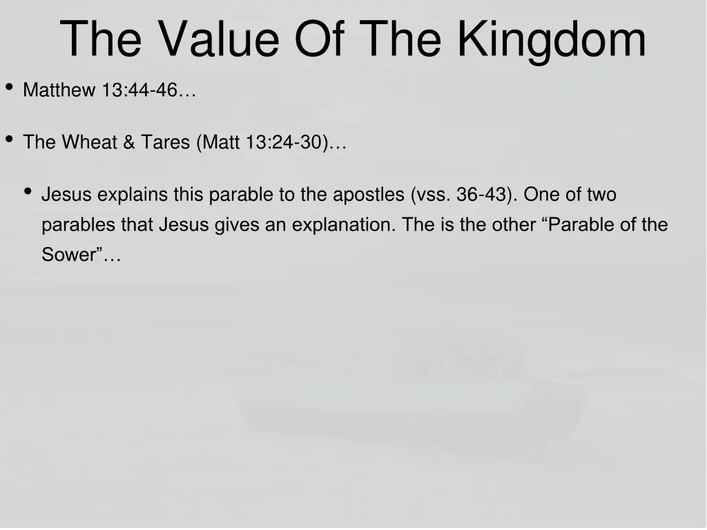 the value of the kingdom matthew 13 44 46 1