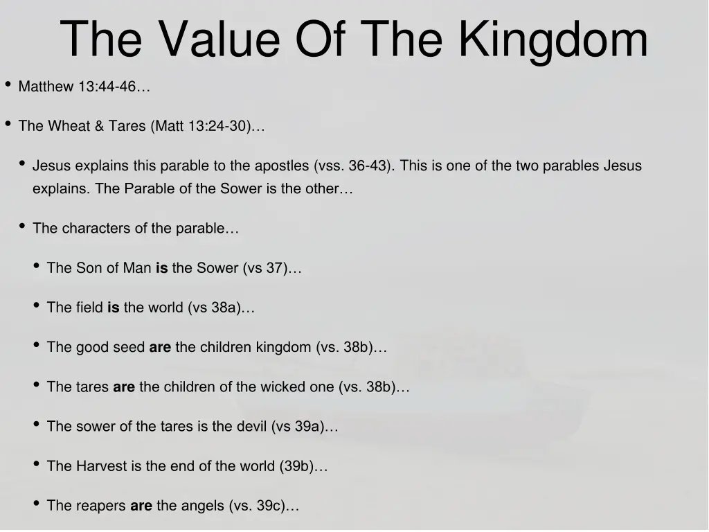 the value of the kingdom matthew 13 44 46 2