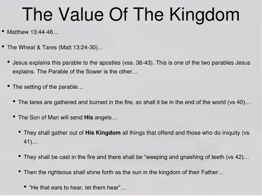 the value of the kingdom matthew 13 44 46 3