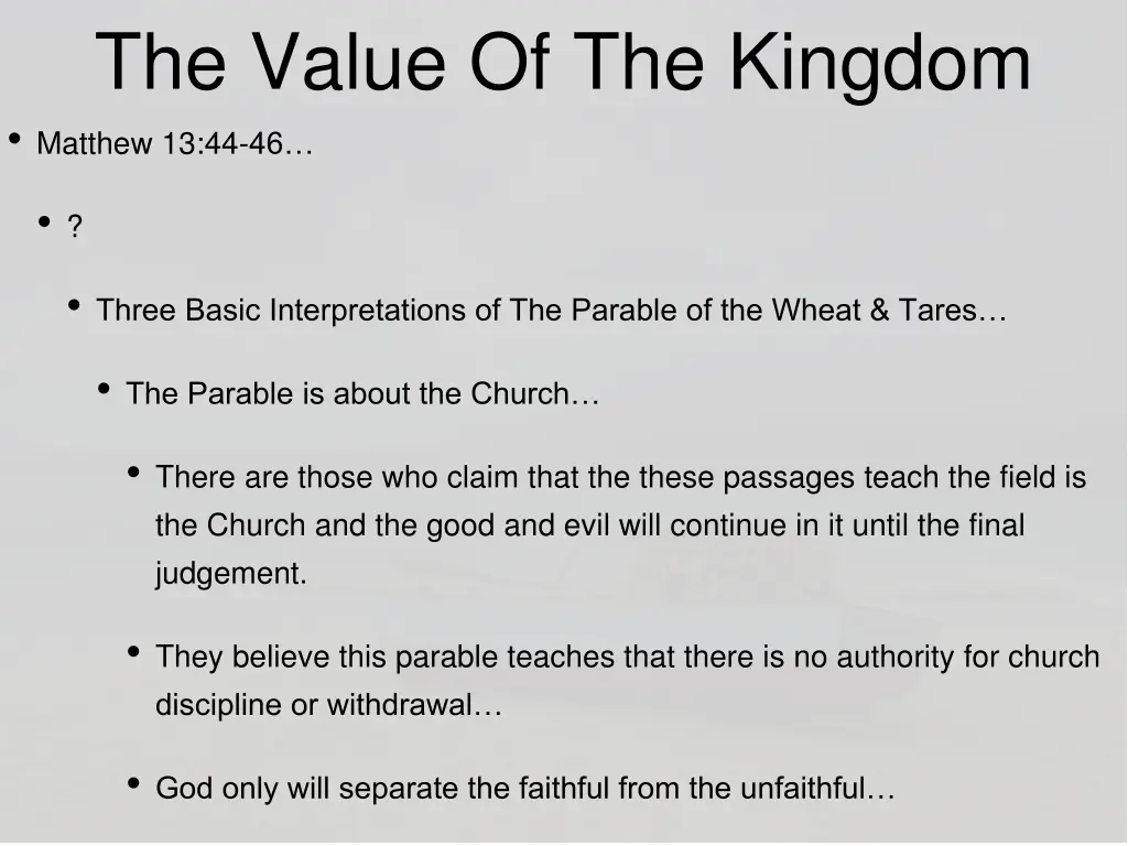 the value of the kingdom matthew 13 44 46 4