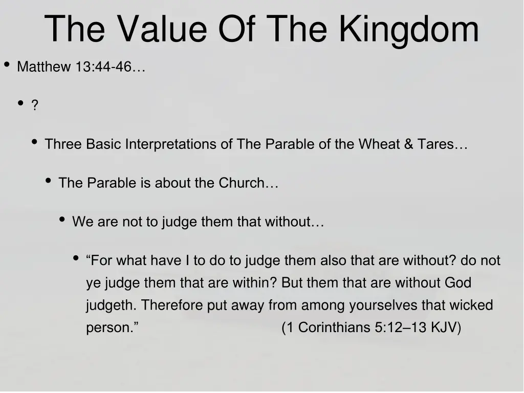 the value of the kingdom matthew 13 44 46 6