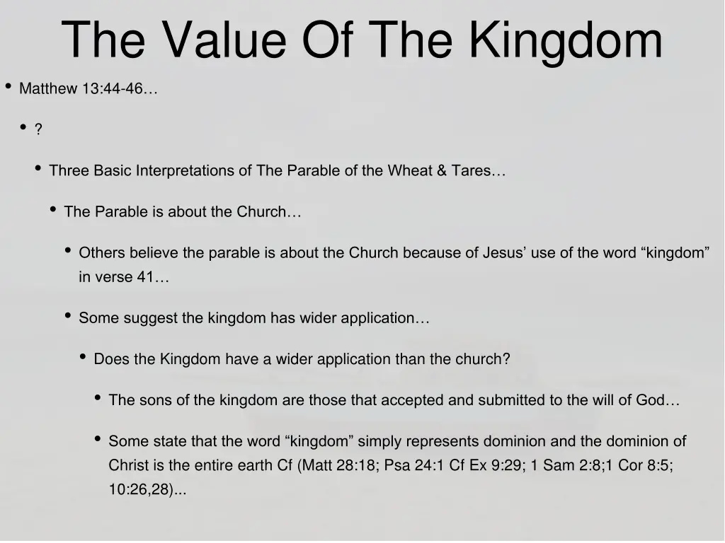 the value of the kingdom matthew 13 44 46 8