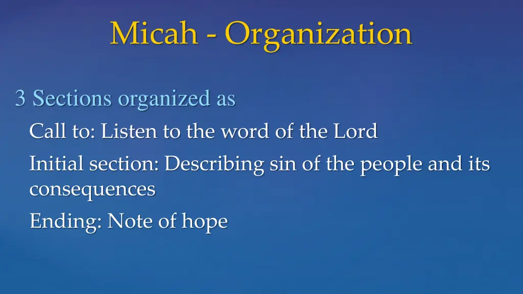 micah organization