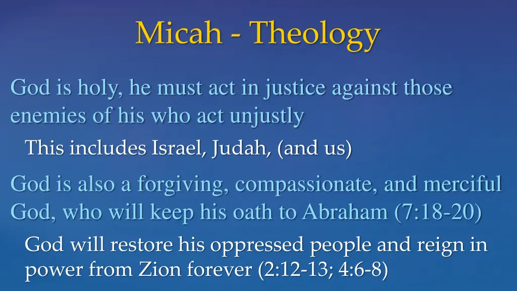 micah theology