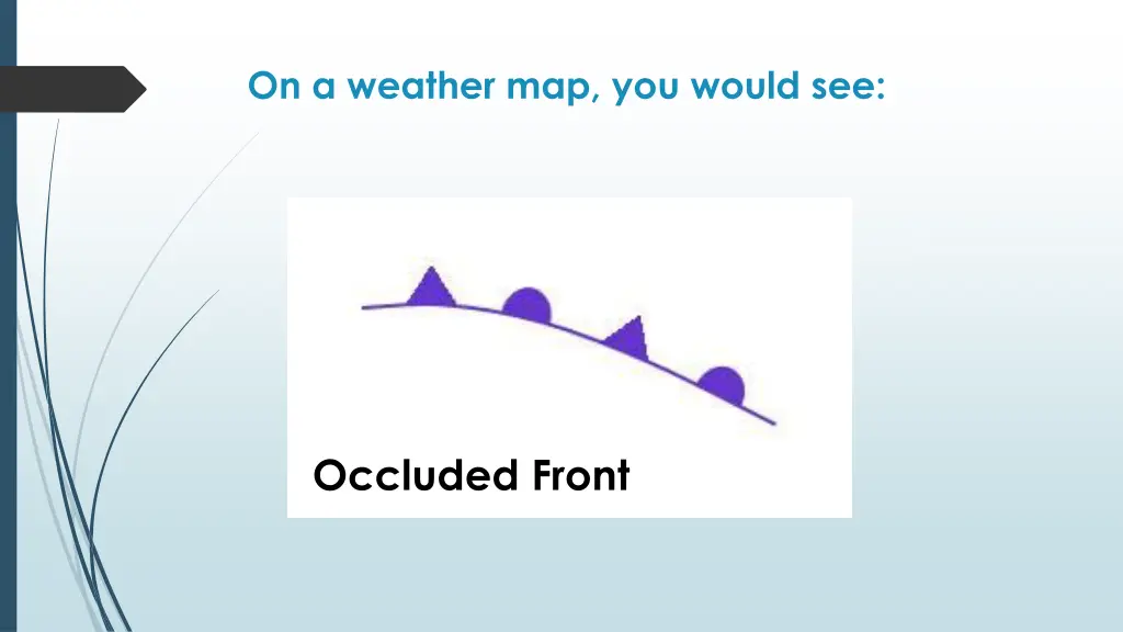 on a weather map you would see 3