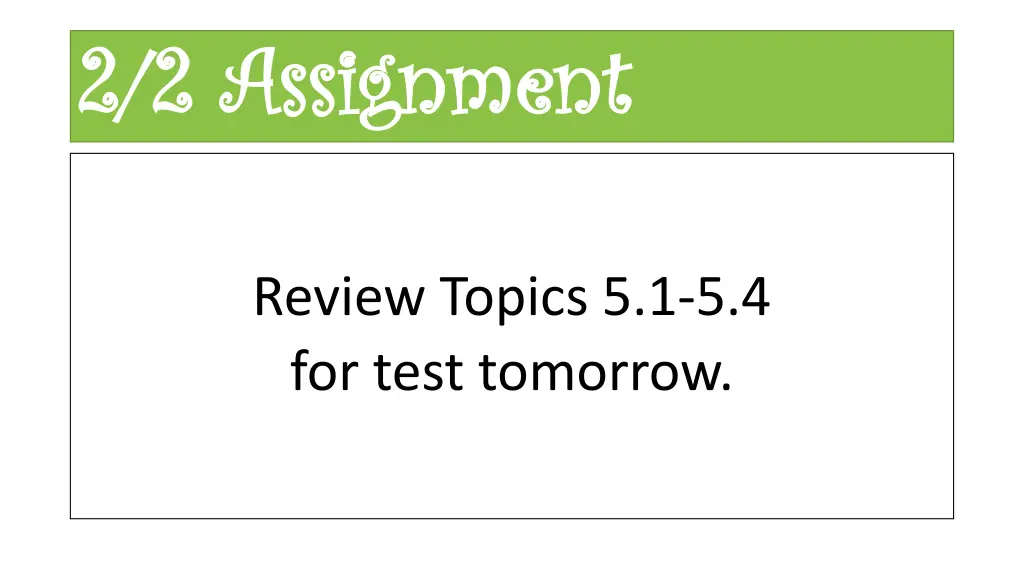 2 2 assignment 2 2 assignment