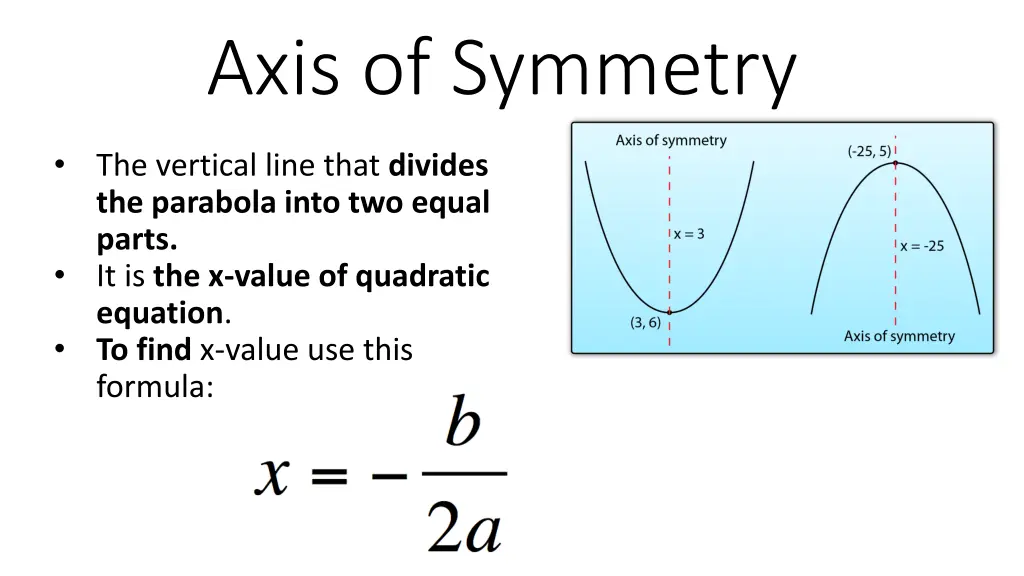 axis of symmetry