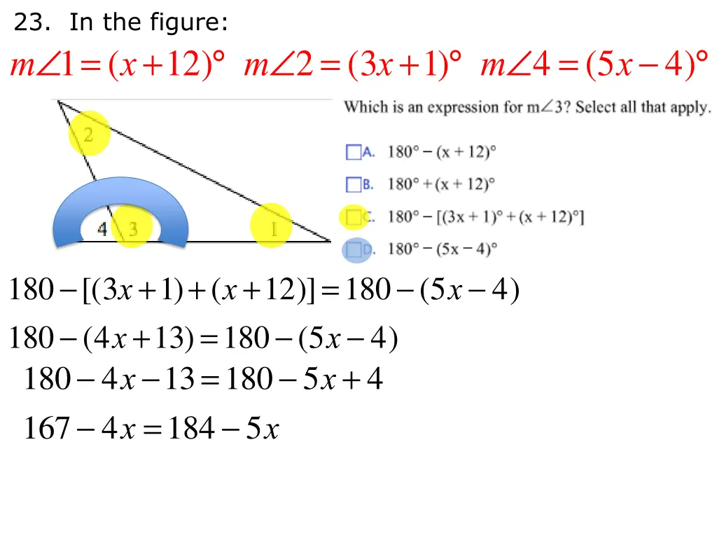 23 in the figure m 1 x 12 m 2 3 x 1 m 4 5 x 4