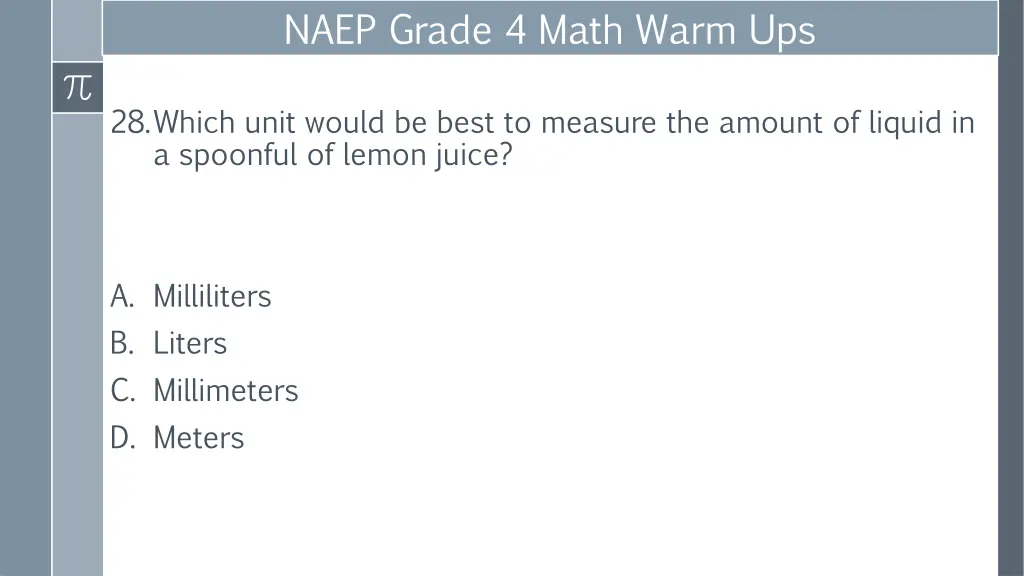 naep grade 4 math warm ups 12