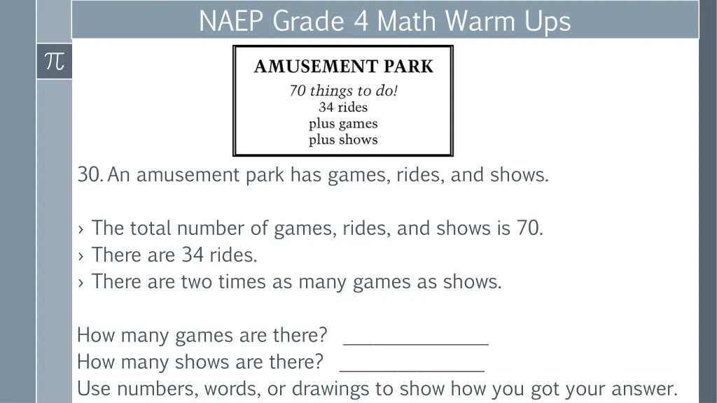 naep grade 4 math warm ups 14