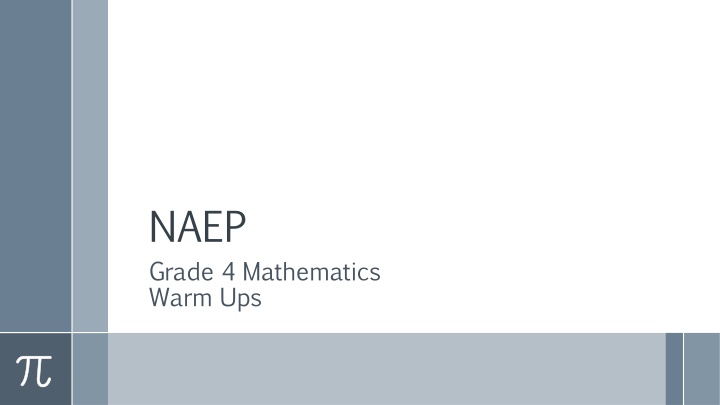 naep grade 4 mathematics warm ups