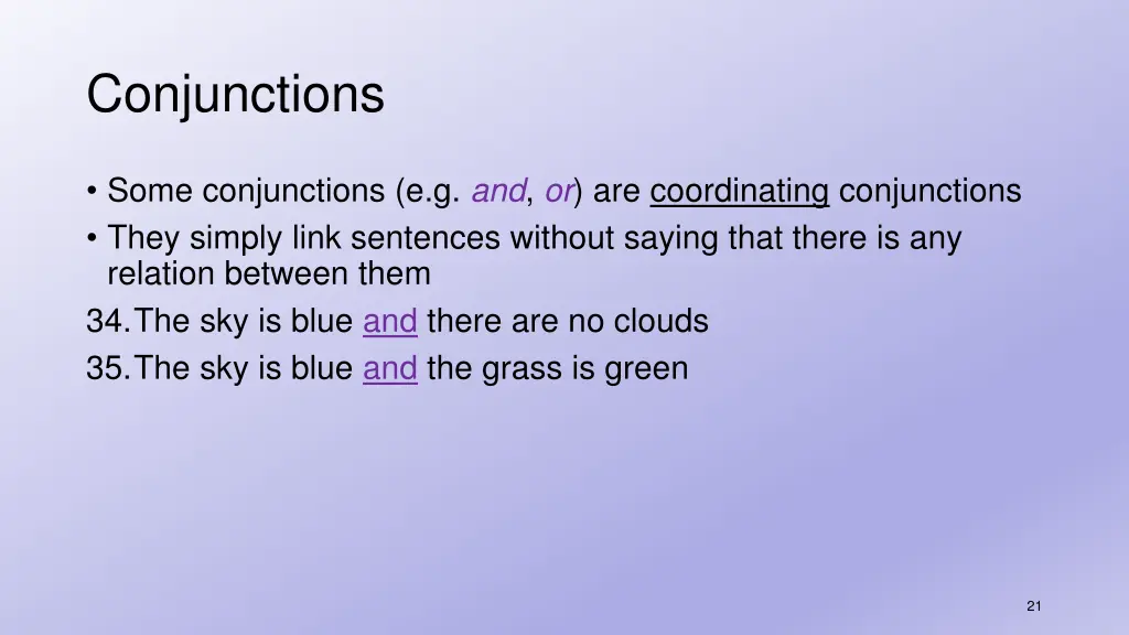 conjunctions 1