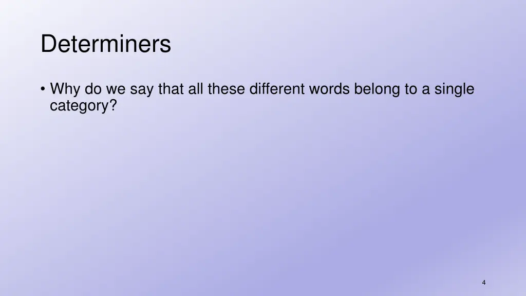 determiners 1