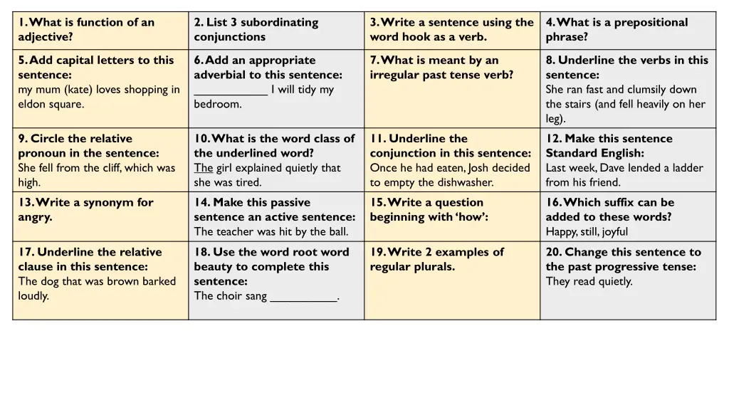 1 what is function of an adjective