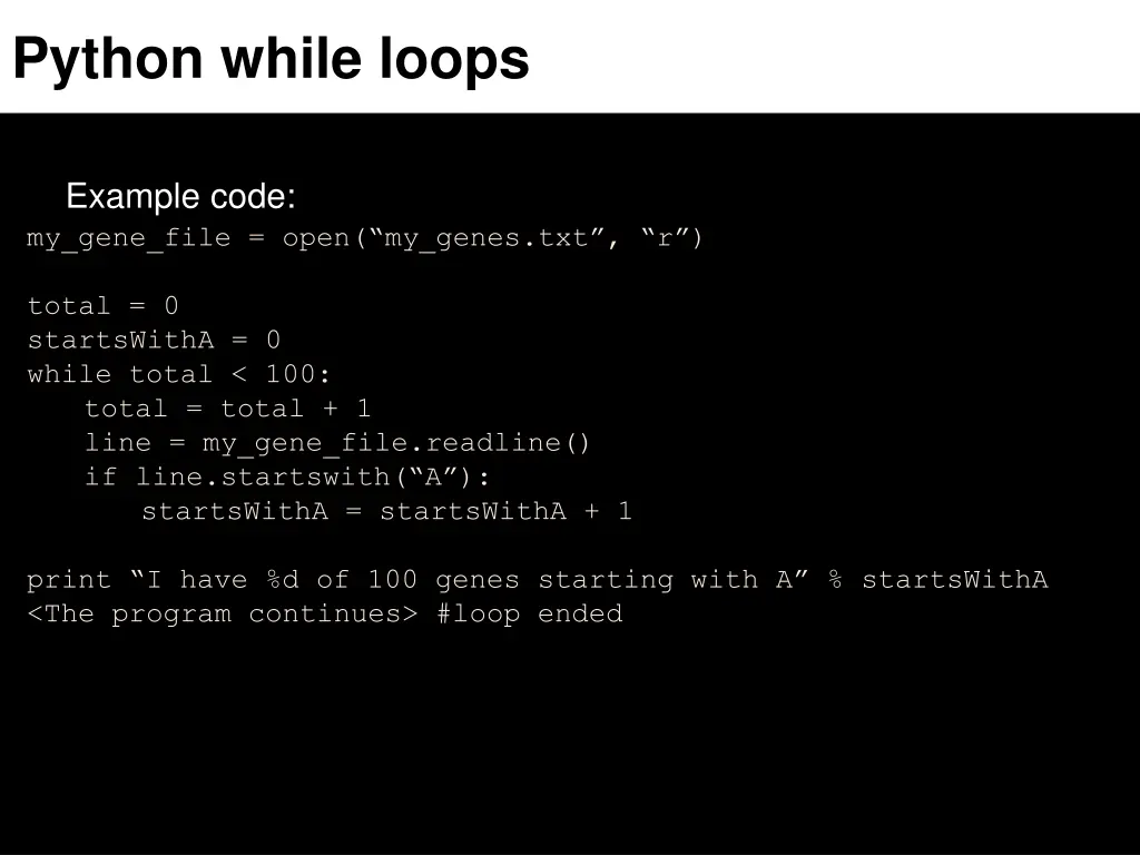 python while loops 1