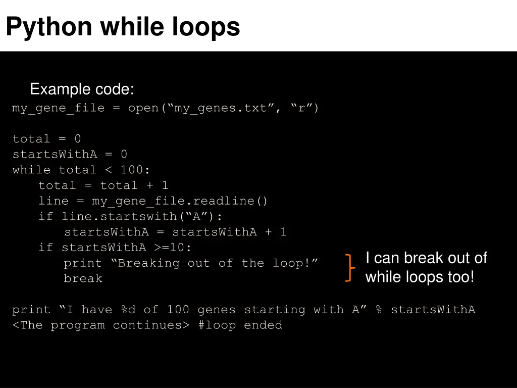 python while loops 2