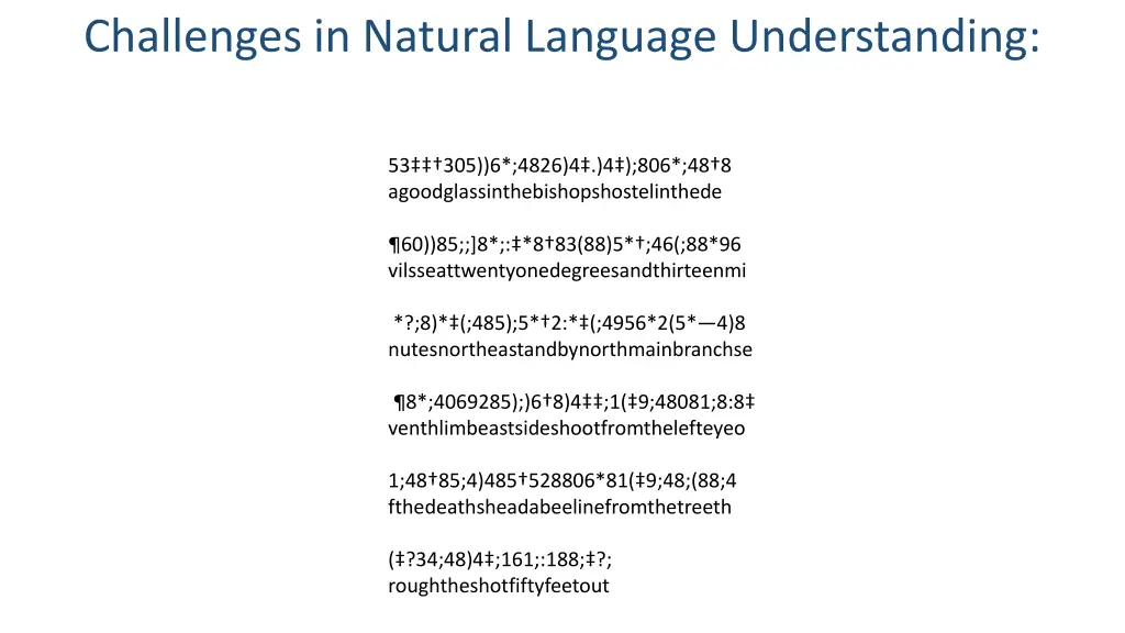 challenges in natural language understanding 1