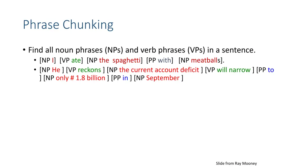 phrase chunking