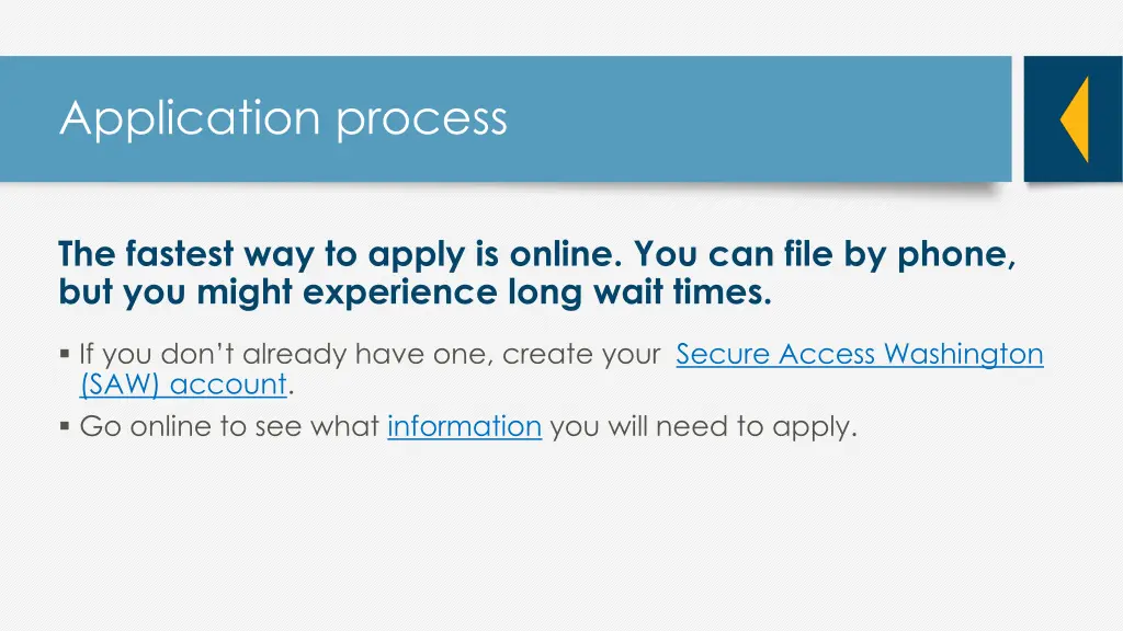 application process