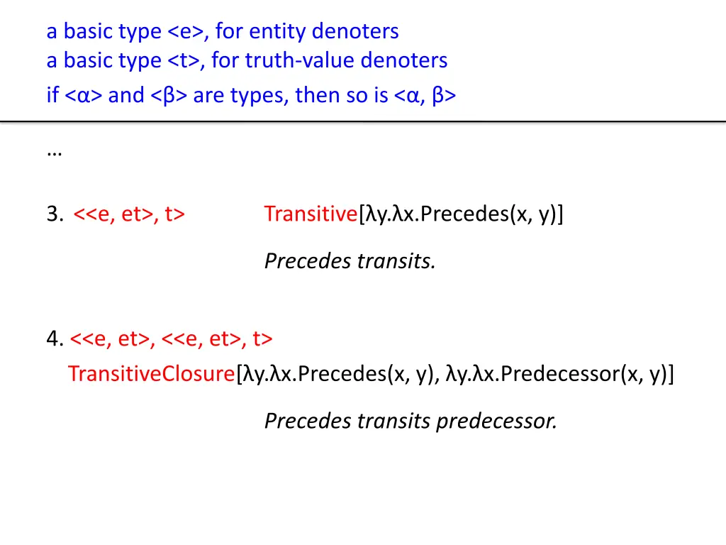 a basic type e for entity denoters a basic type 2