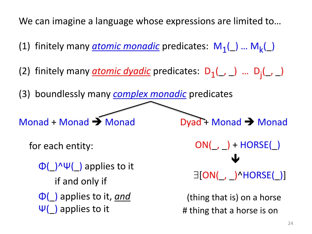 we can imagine a language whose expressions 3