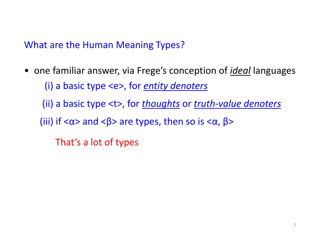 what are the human meaning types 2