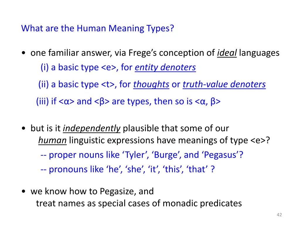 what are the human meaning types 7