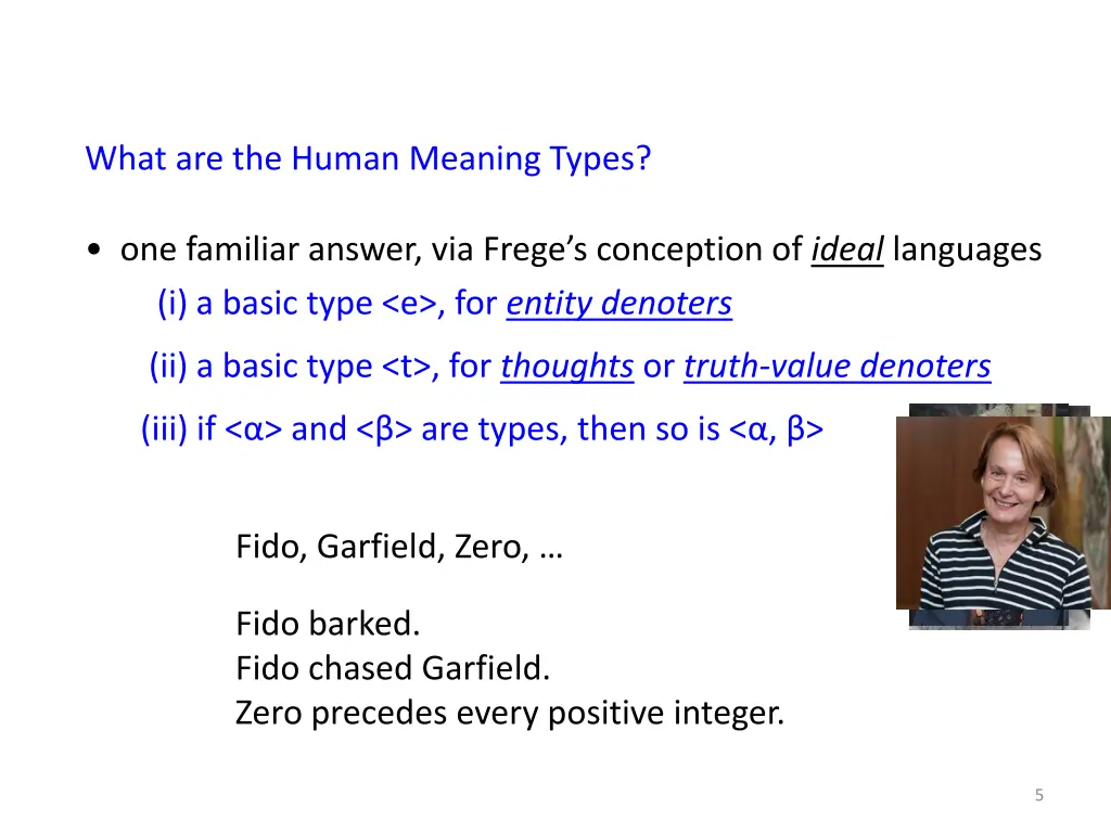 what are the human meaning types