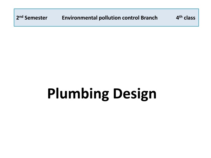 2 nd semester environmental pollution control