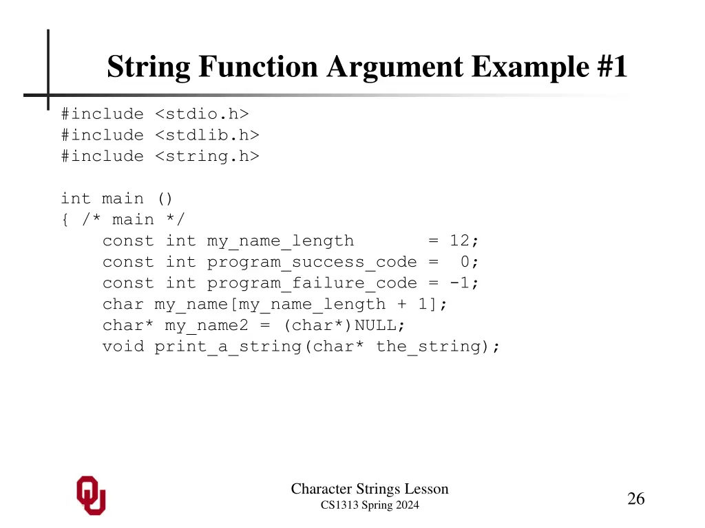 string function argument example 1