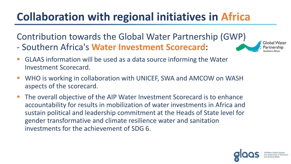 collaboration with regional initiatives in africa 1