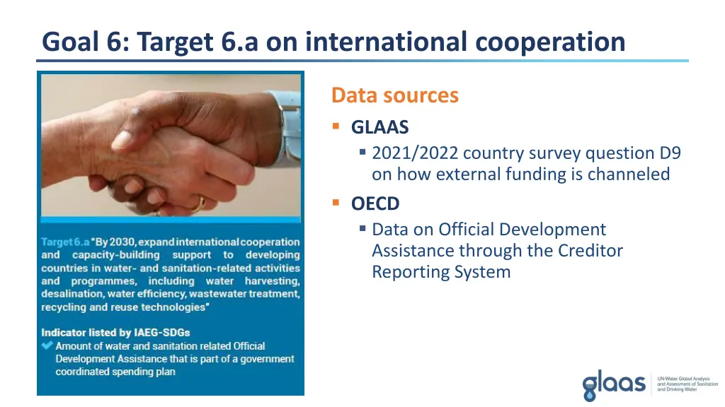 goal 6 target 6 a on international cooperation