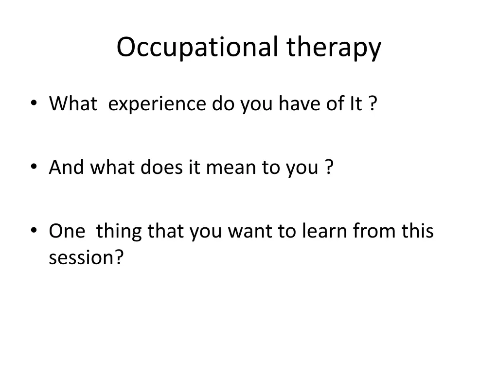 occupational therapy 1