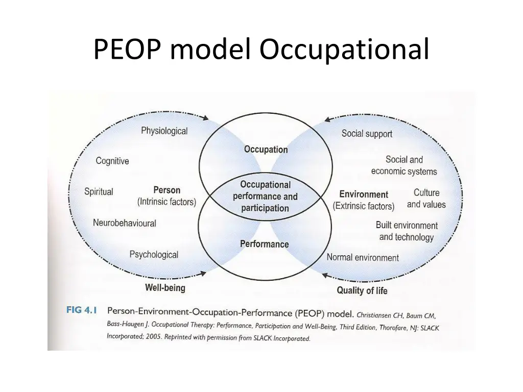 peop model occupational