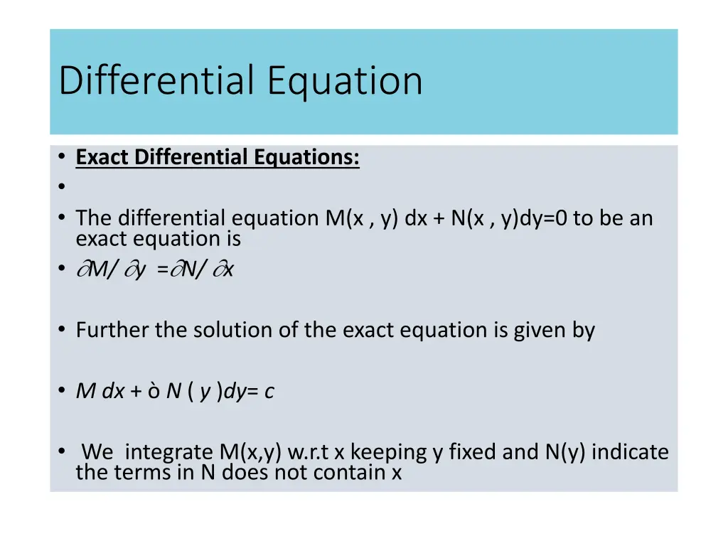 differential equation