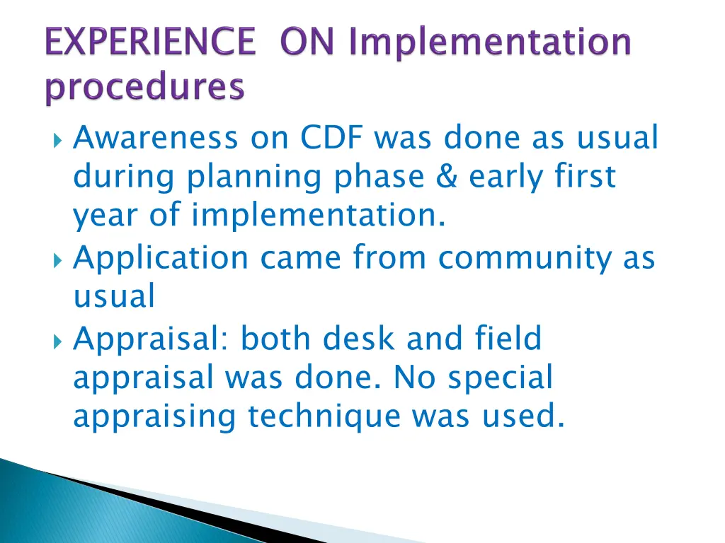 awareness on cdf was done as usual during