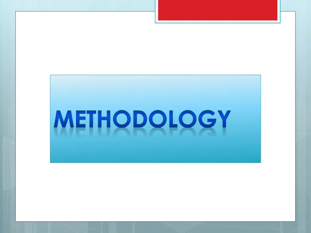 methodology