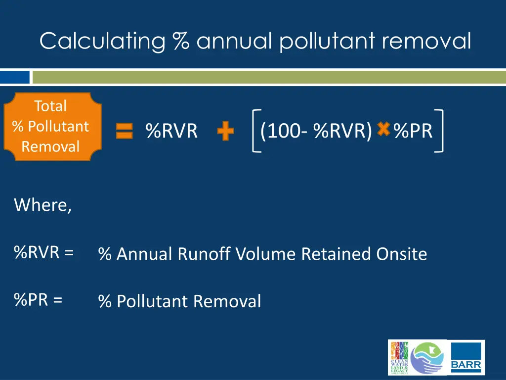 calculating annual pollutant removal 2