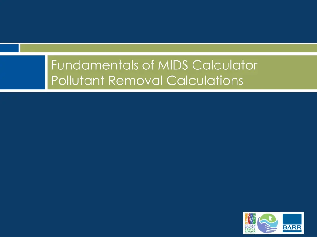 fundamentals of mids calculator pollutant removal