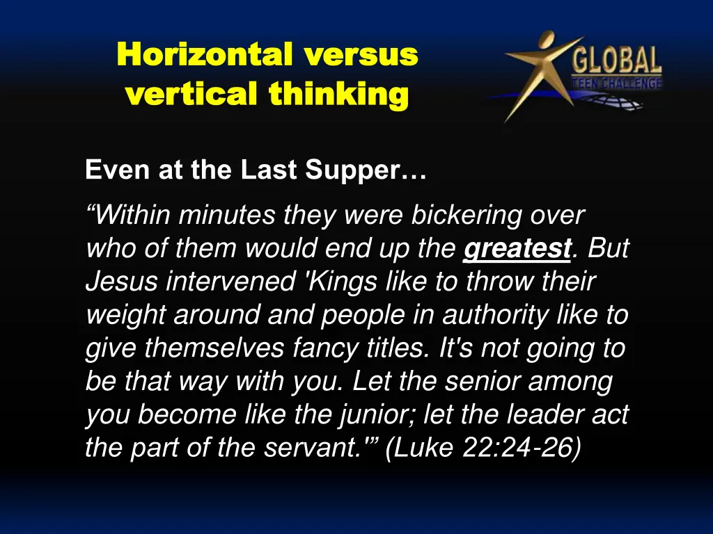 horizontal versus horizontal versus vertical 1