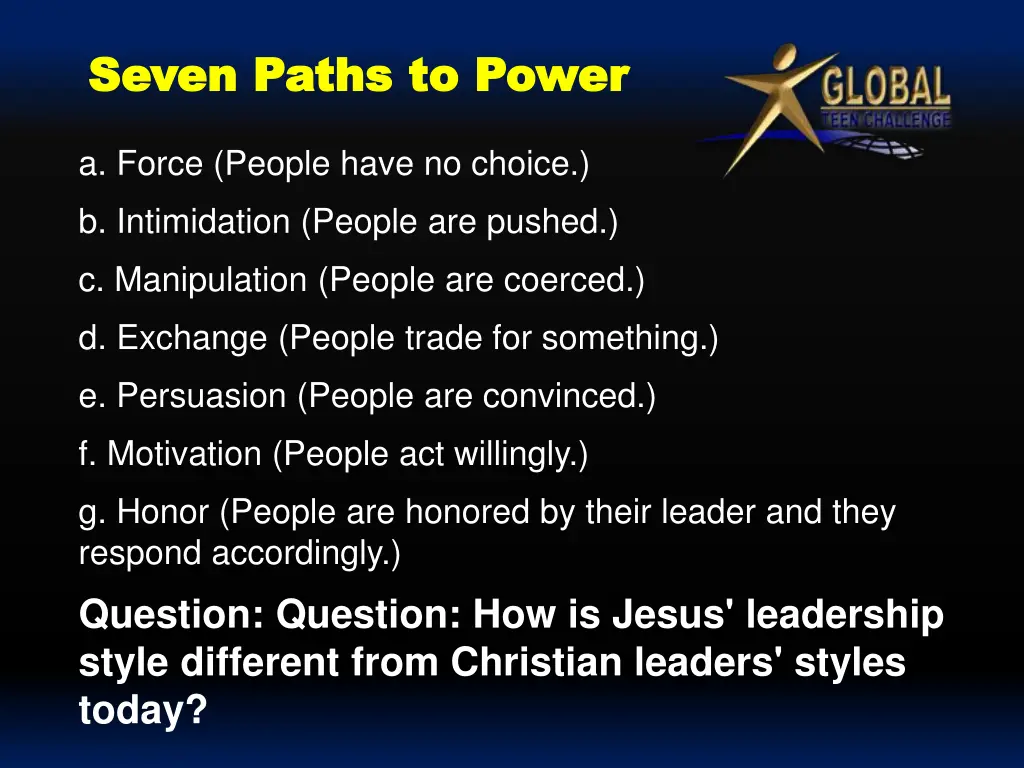 seven paths to power seven paths to power