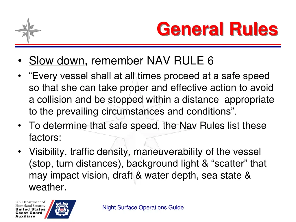 general rules 1