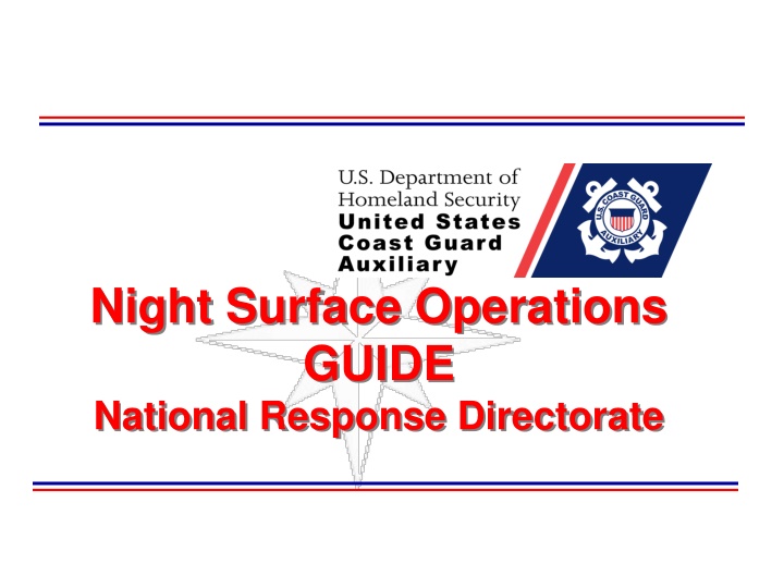 night surface operations guide national response