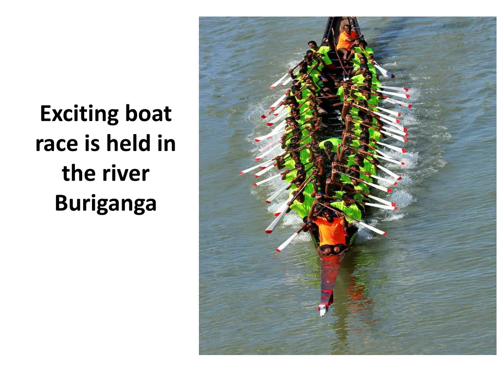 exciting boat race is held in the river buriganga